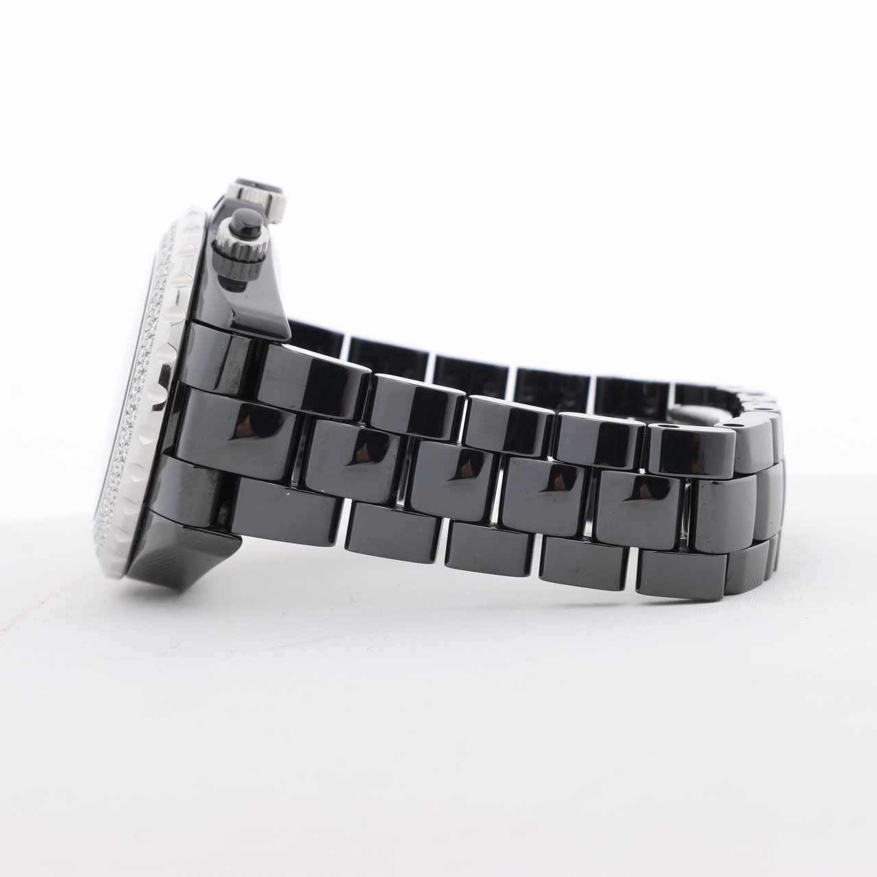 Chanel Chanel J12 H1009 I.G.17972 SS×CE AT Black Dial Watch Zwart