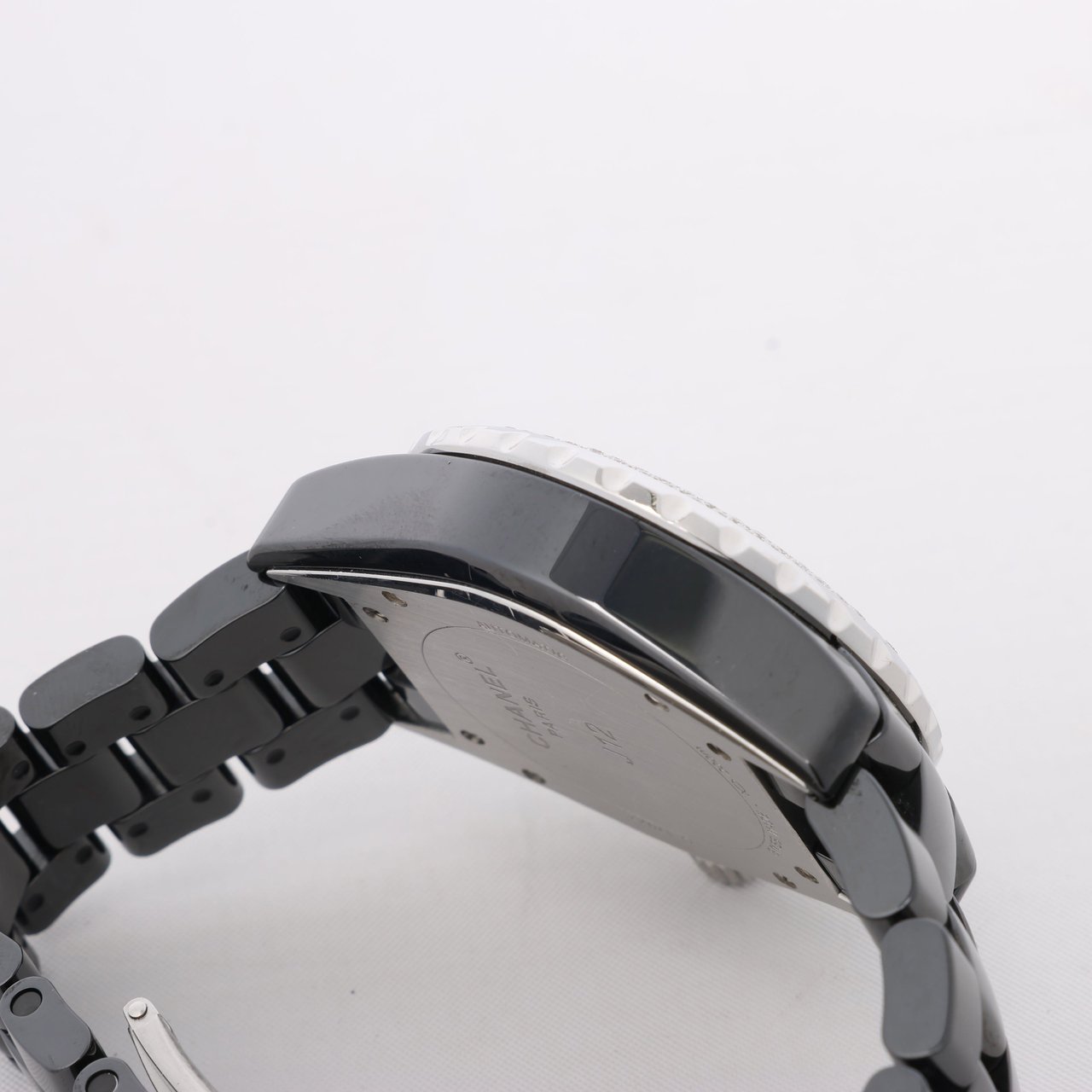 Chanel Chanel J12 H1009 I.G.17972 SS×CE AT Black Dial Watch Zwart