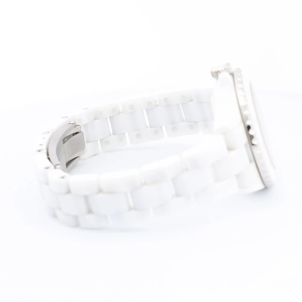 Chanel Chanel J12 Phantom H6345 LBH10560 CE×SS QZ White Dial Watch Divers