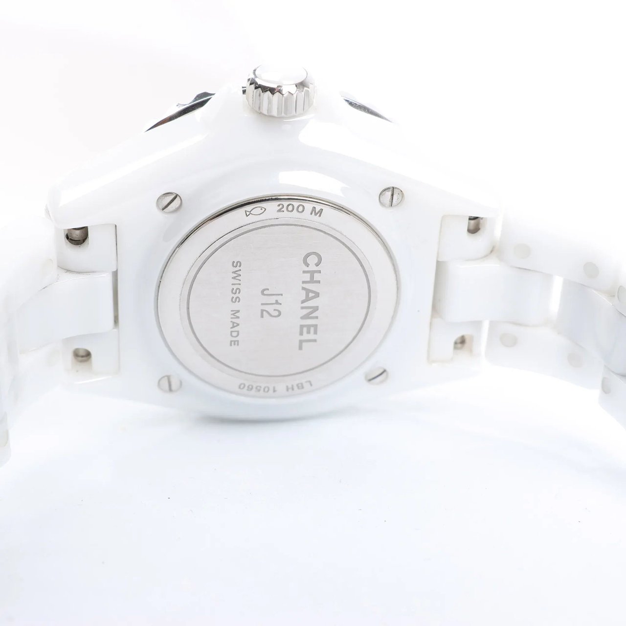 Chanel Chanel J12 Phantom H6345 LBH10560 CE×SS QZ White Dial Watch Divers