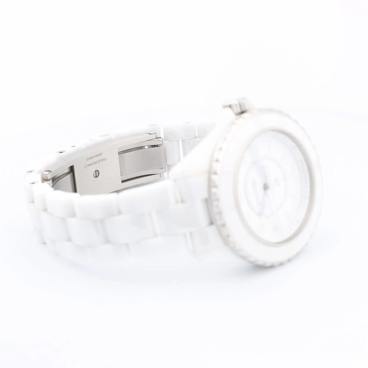 Chanel Chanel J12 Phantom H6345 LBH10560 CE×SS QZ White Dial Watch Divers