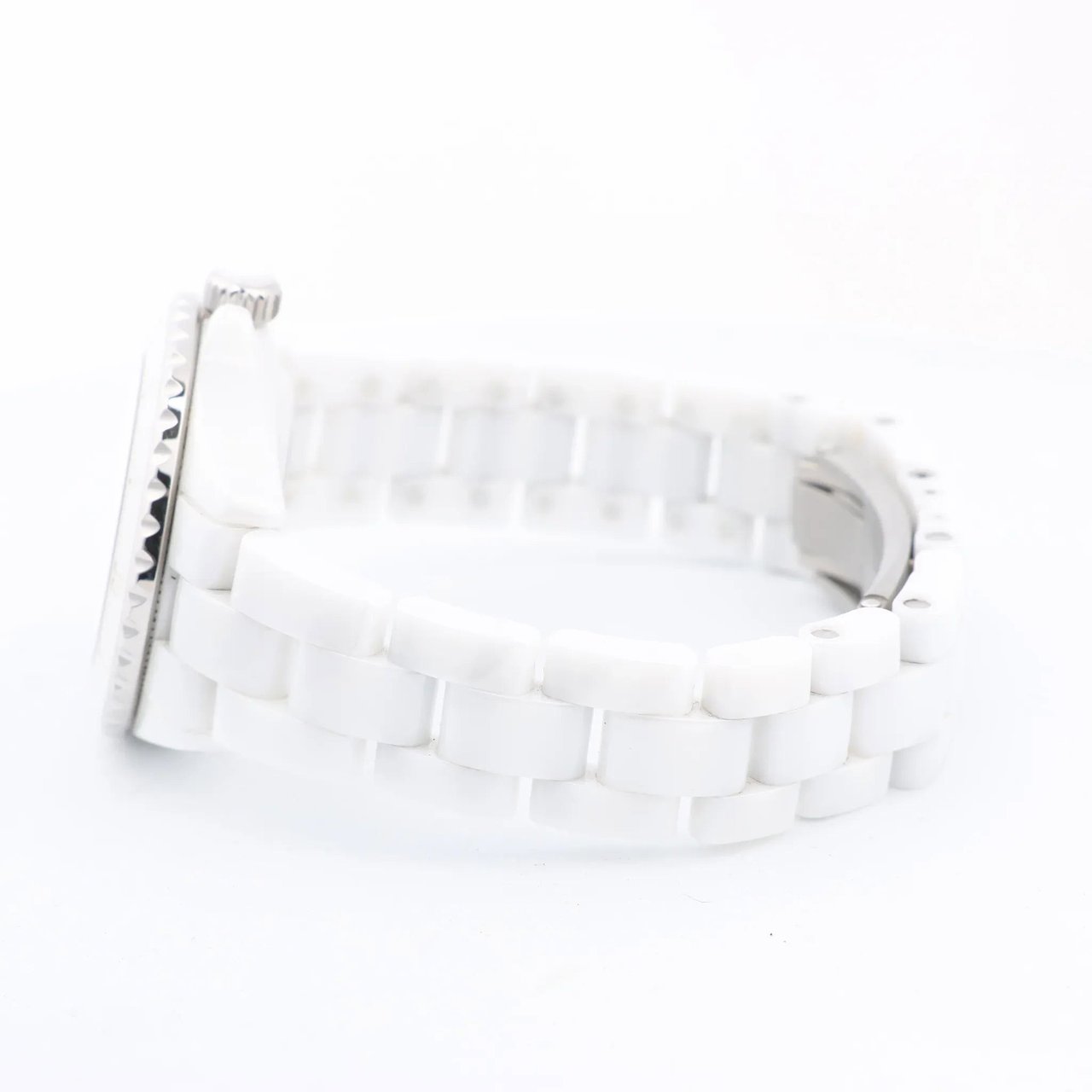 Chanel Chanel J12 Phantom H6345 LBH10560 CE×SS QZ White Dial Watch Divers