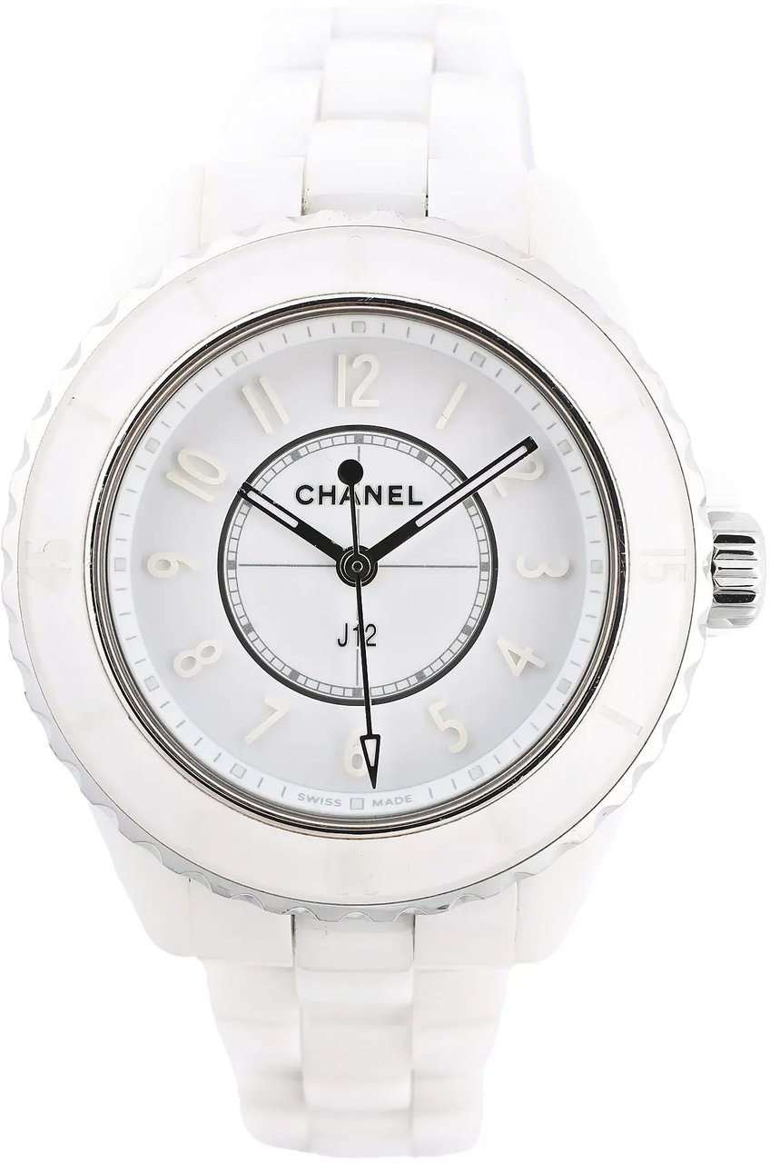 Chanel Chanel J12 Phantom H6345 LBH10560 CE×SS QZ White Dial Watch Divers