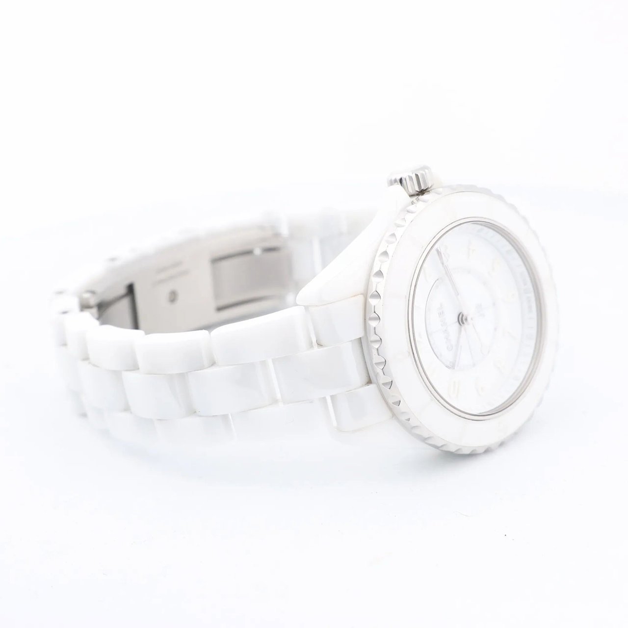 Chanel Chanel J12 Phantom H6345 LBH10560 CE×SS QZ White Dial Watch Divers