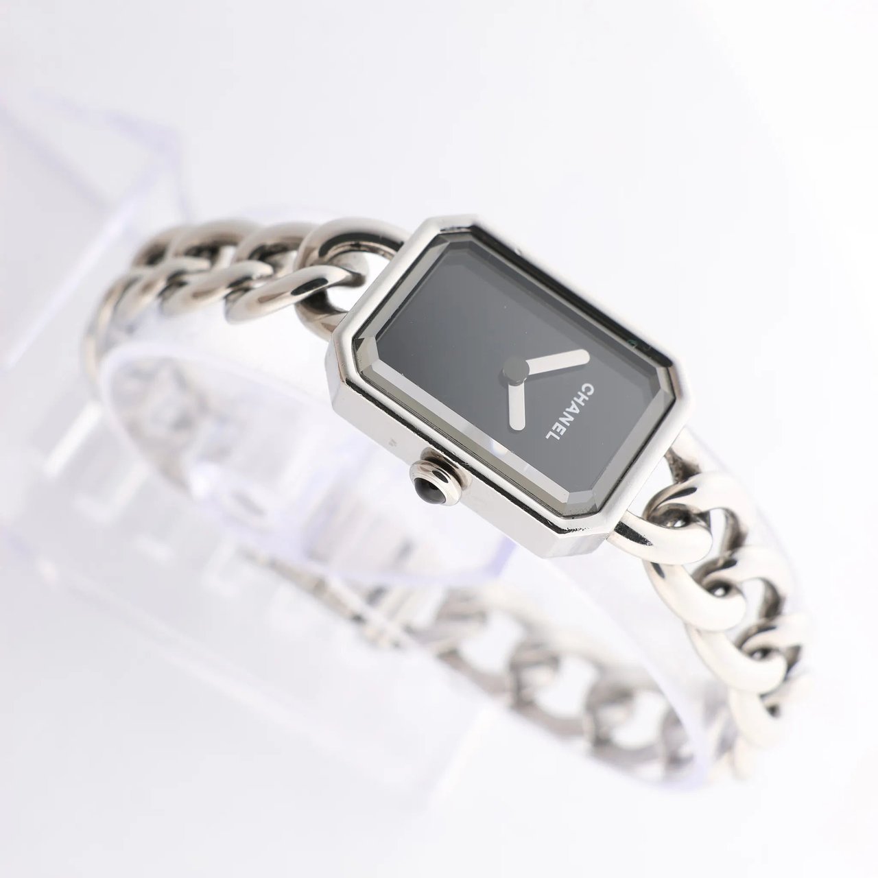 Chanel Chanel Premiere H3248 NQG70395 SS QZ Watch with Black Dial Zwart