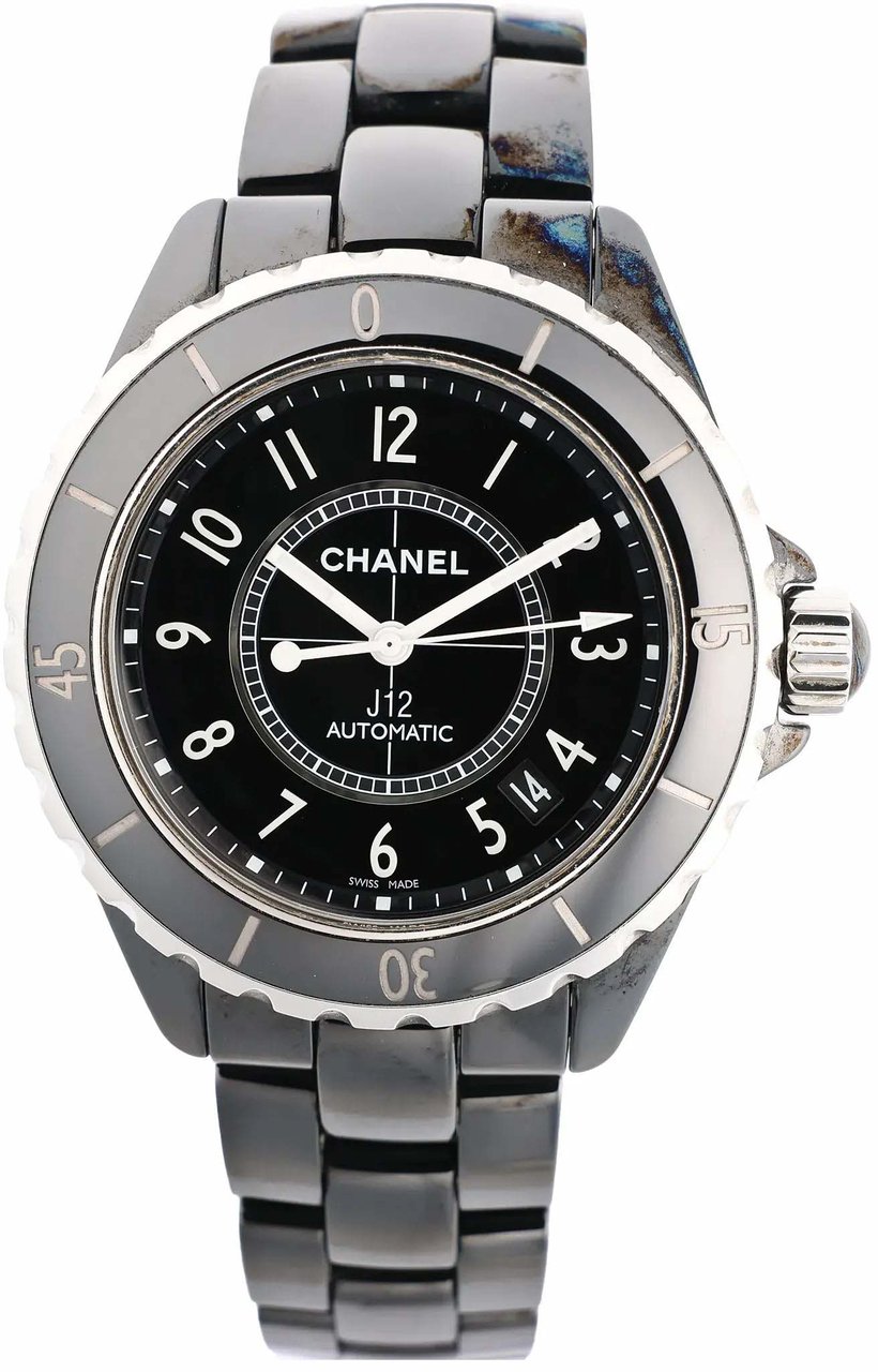 Chanel Chanel J12 H0685 CE×SS AT Watch with Black Dial Zwart