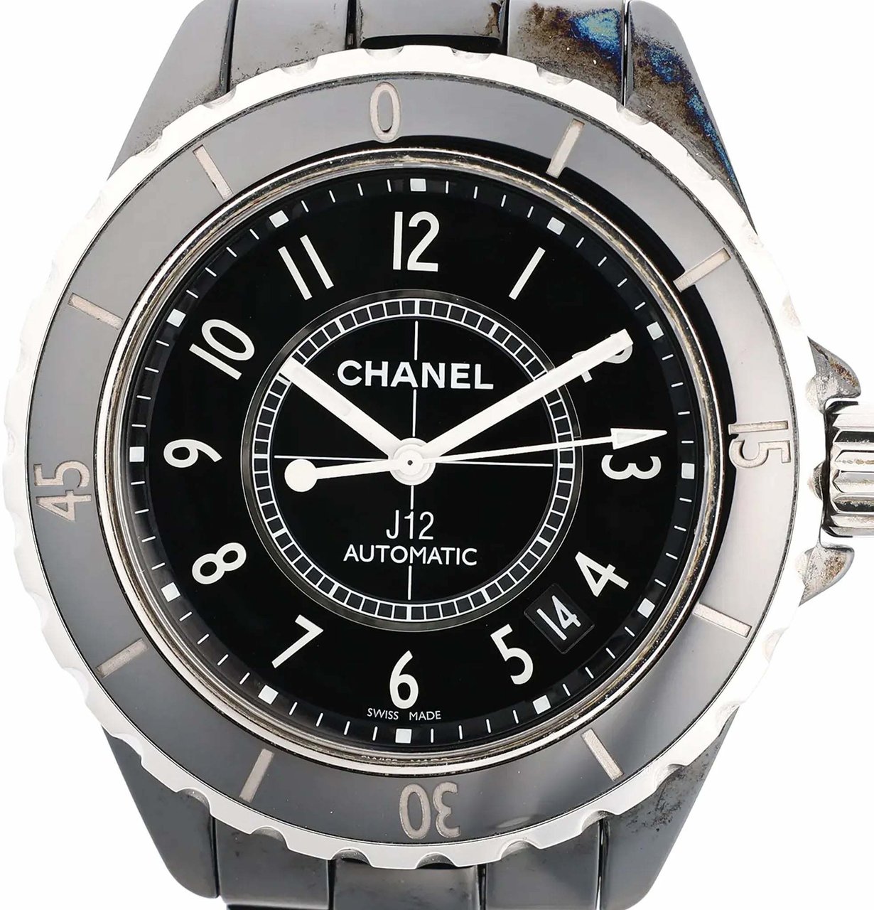 Chanel Chanel J12 H0685 CE×SS AT Watch with Black Dial Zwart