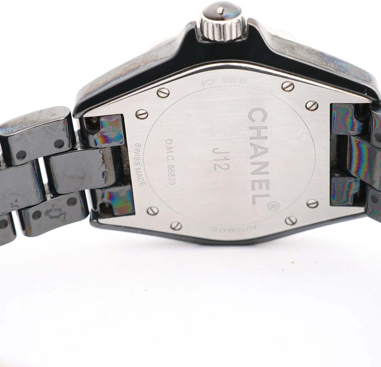 Chanel Chanel J12 H0685 CE×SS AT Watch with Black Dial Zwart