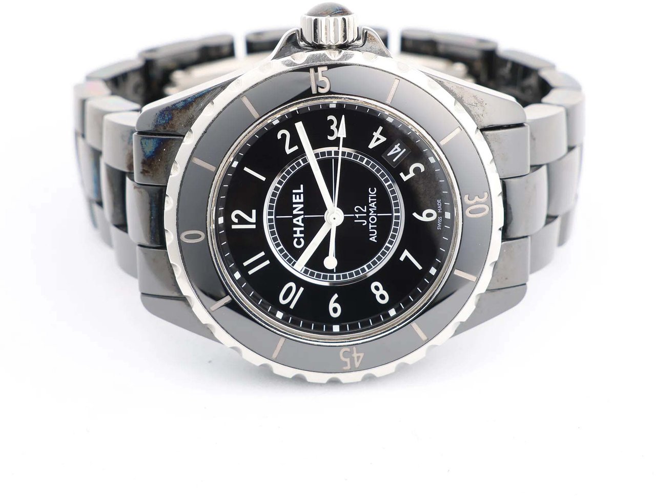 Chanel Chanel J12 H0685 CE×SS AT Watch with Black Dial Zwart