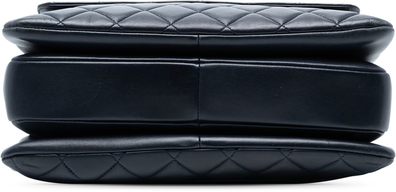 Chanel Large Lambskin Trendy CC Top Handle Flap Blauw