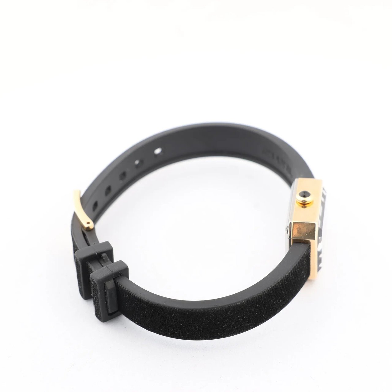 Chanel Chanel Premiere H6125 TI 750(YG) Rubber AT Black Dial Watch Zwart