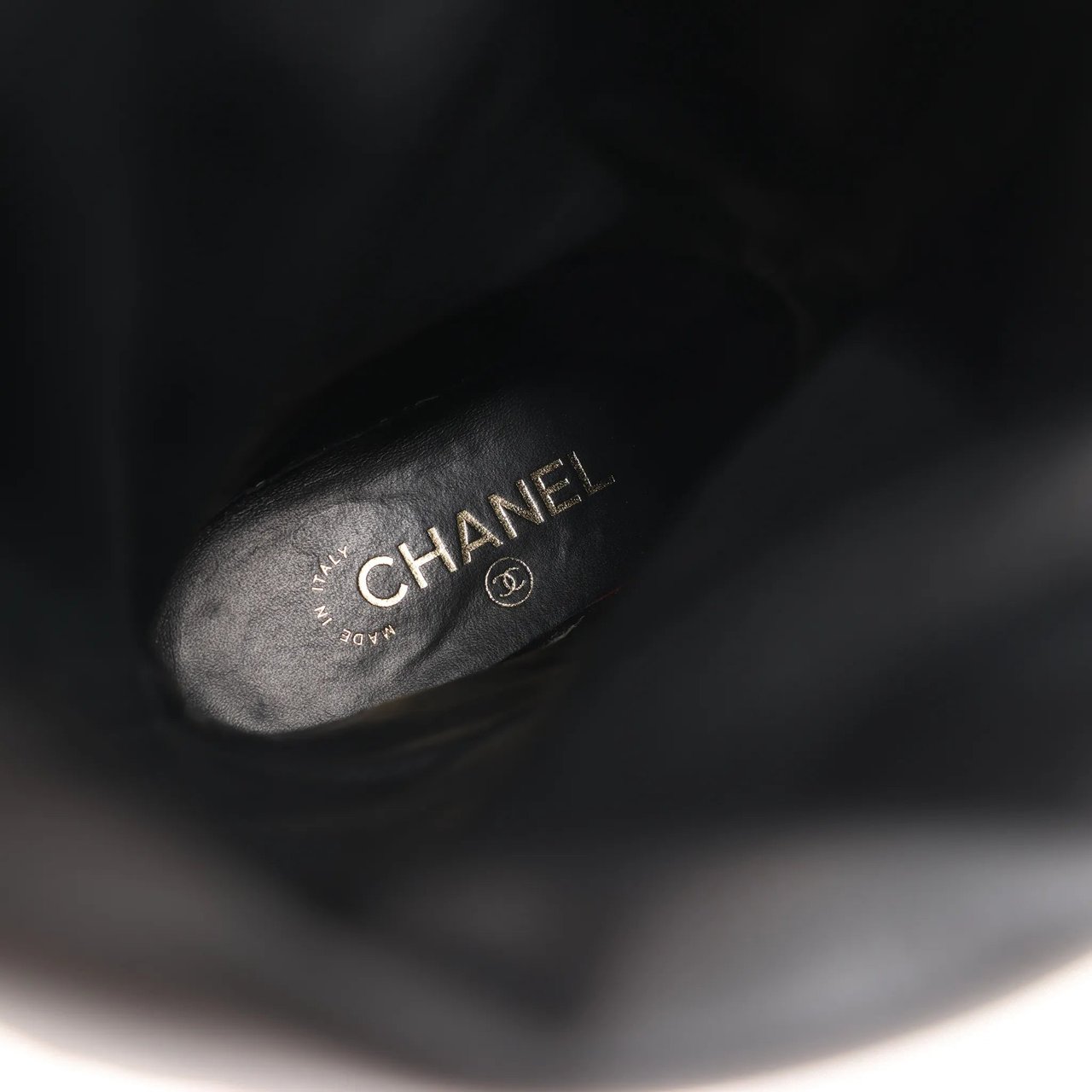 Chanel Chanel Coco Mark Chain 15B Suede Long Boots in Black G31295, Size 36 EU Zwart