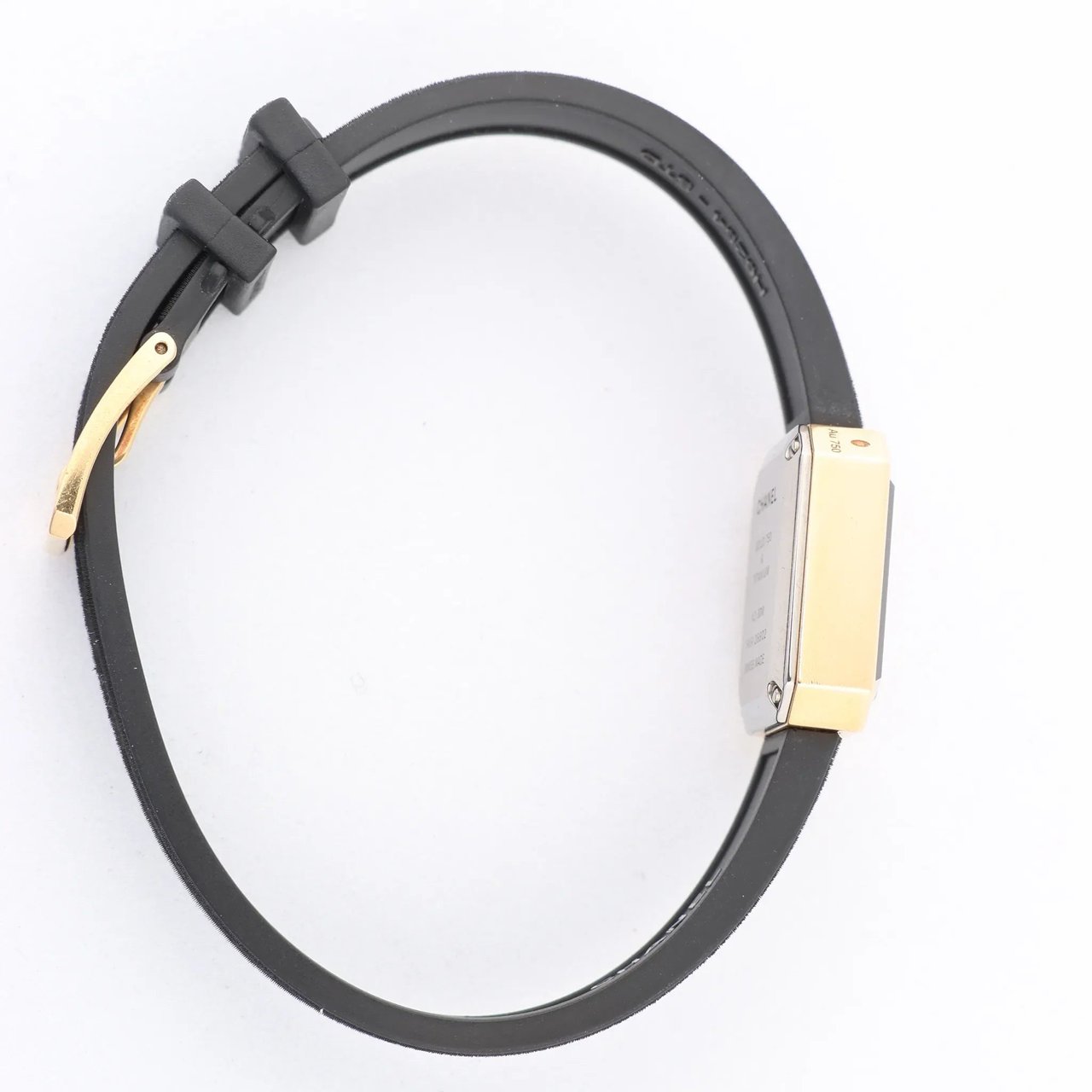 Chanel Premiere H6125 TI 750(YG) Rubber AT Black Dial Watch Zwart