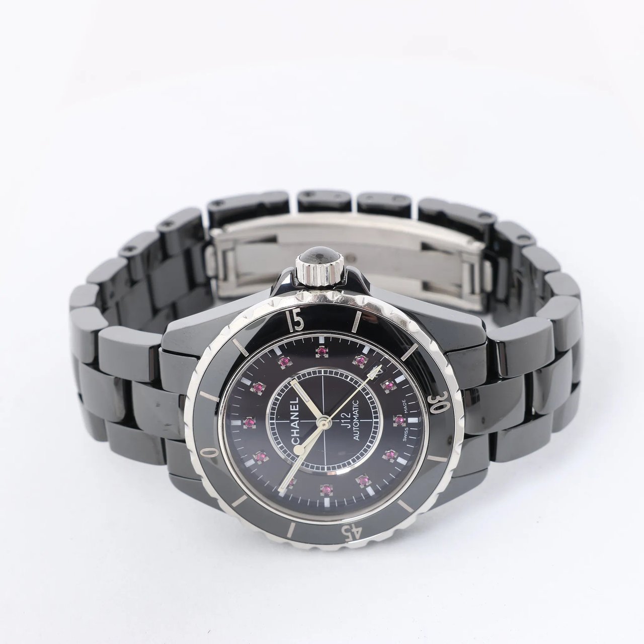 Chanel J12 H1635 I.G.21132 CE×SS AT Watch with Black Dial Zwart