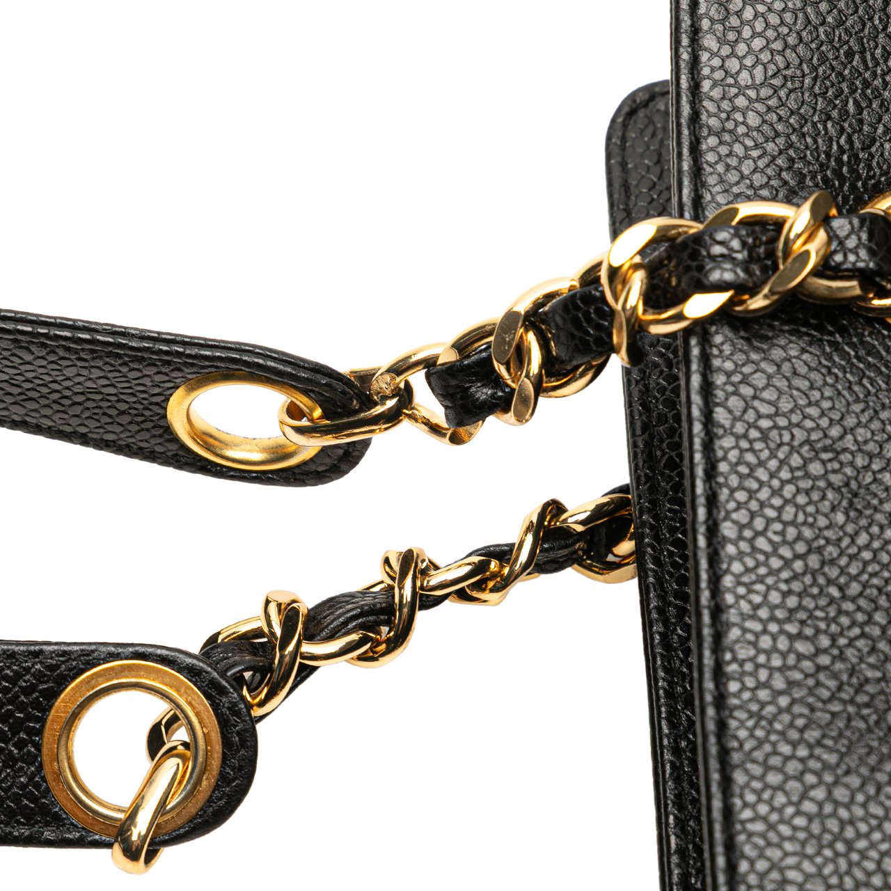Chanel Triple CC Caviar Tote Zwart