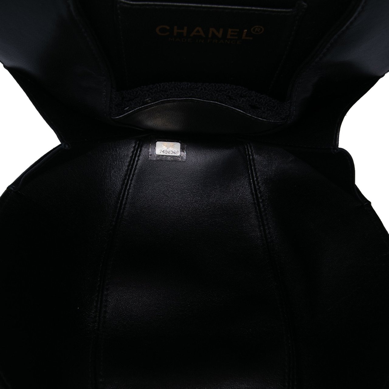 Chanel Lambskin and Satin Camellia Flower Evening Bag Zwart