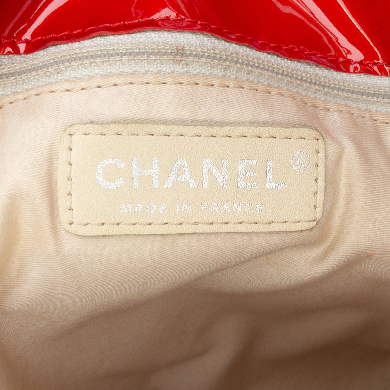 Chanel CC Patent Crystal Strass Embellished Bonbons Tote Rood