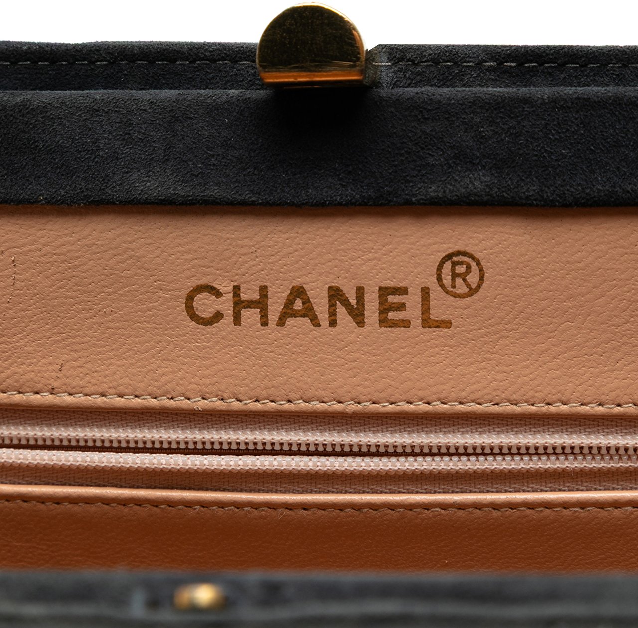 Chanel Quilted Suede Handbag Grijs