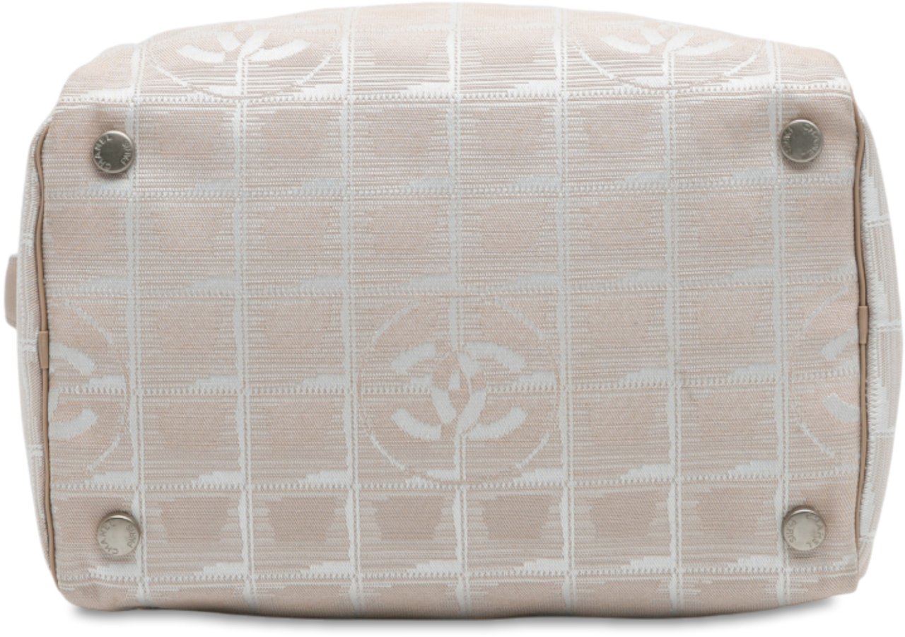 Chanel New Travel Line Nylon Vanity Bag Bruin