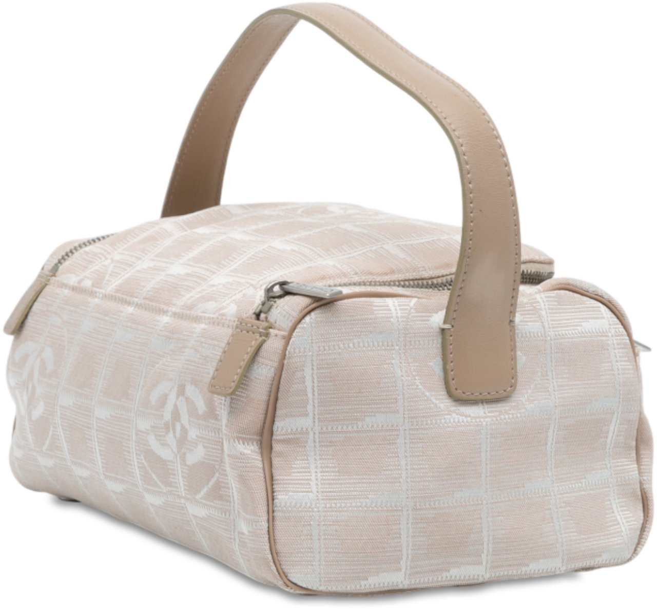 Chanel New Travel Line Nylon Vanity Bag Bruin