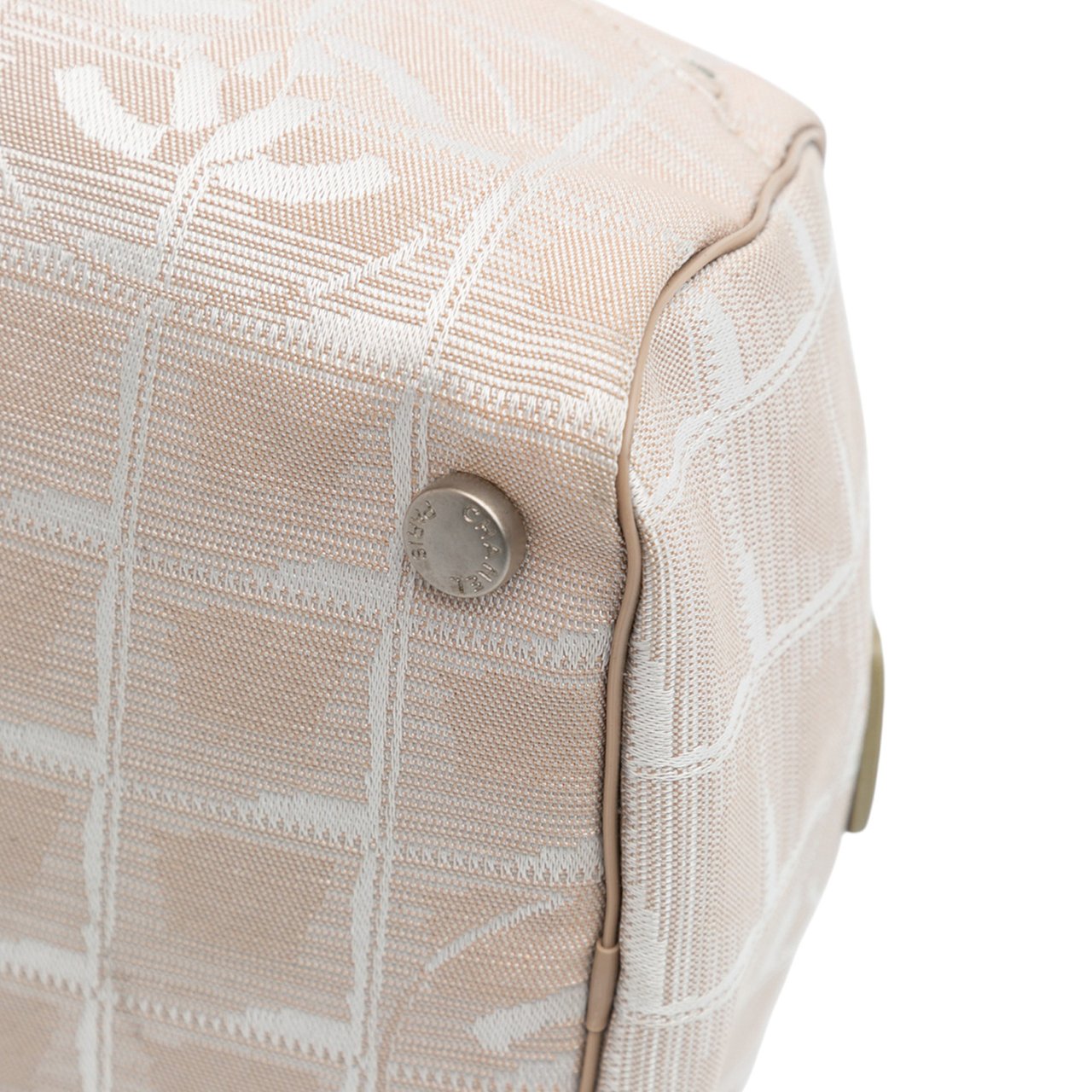 Chanel New Travel Line Nylon Vanity Bag Bruin