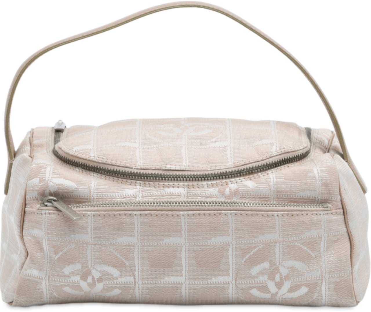 Chanel New Travel Line Nylon Vanity Bag Bruin