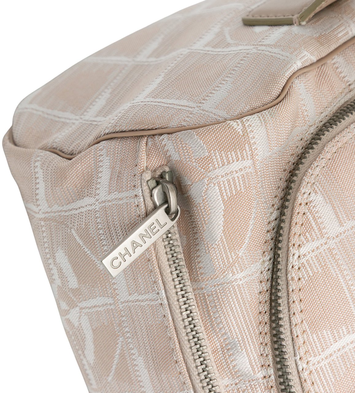 Chanel New Travel Line Nylon Vanity Bag Bruin