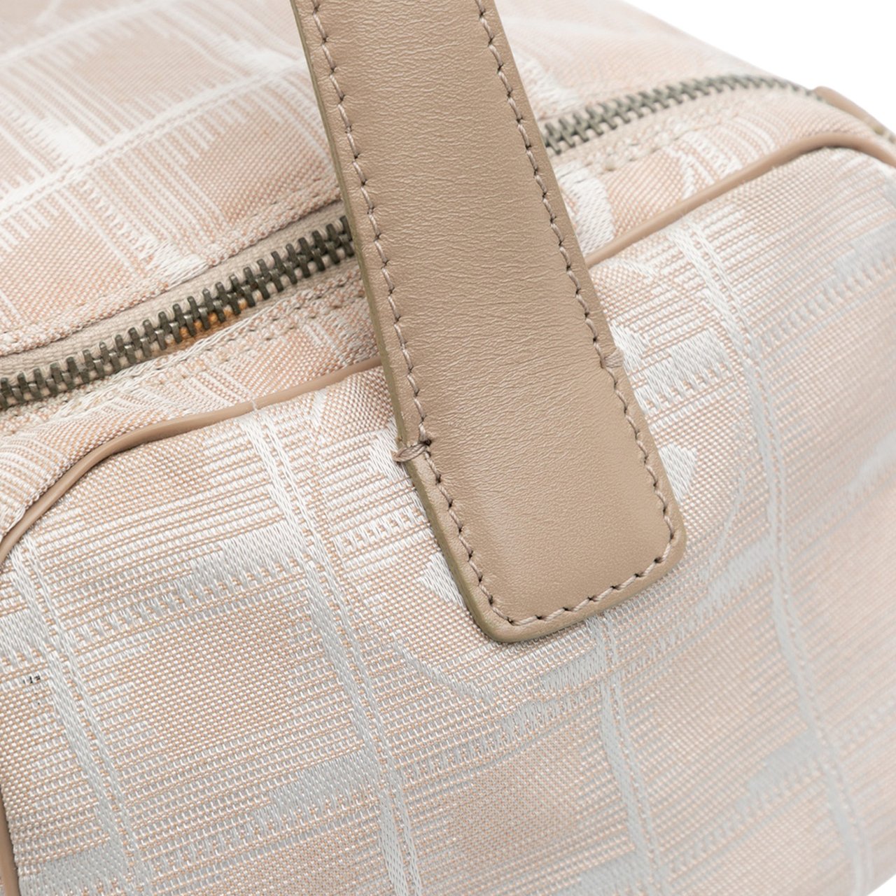 Chanel New Travel Line Nylon Vanity Bag Bruin