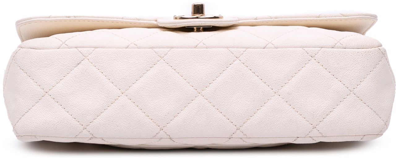 Chanel Medium CC Quilted Caviar Buckle Strap Messenger Bag Bruin