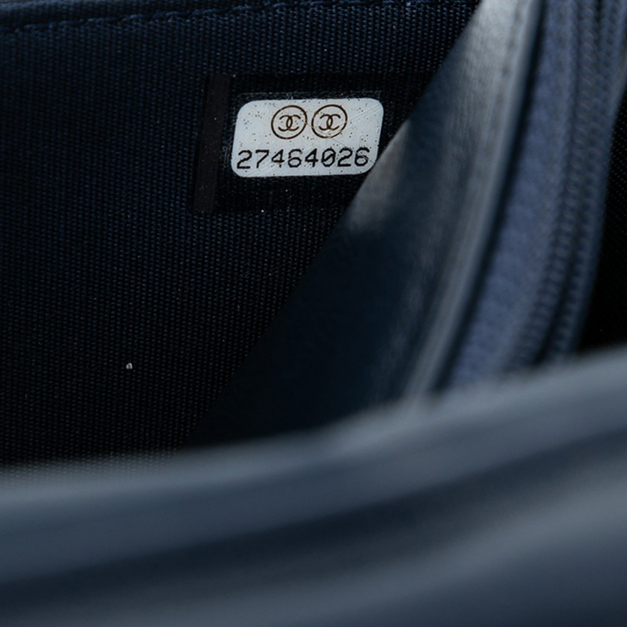 Chanel CC Quilted Lambskin Double Stitch Wallet On Chain Blauw