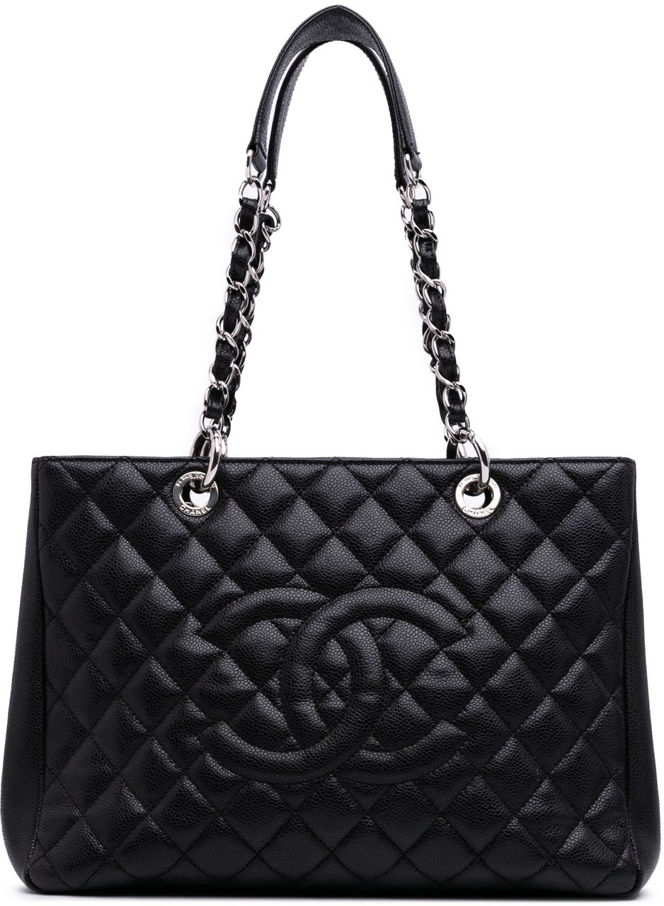 Chanel Caviar Grand Shopping Tote Zwart
