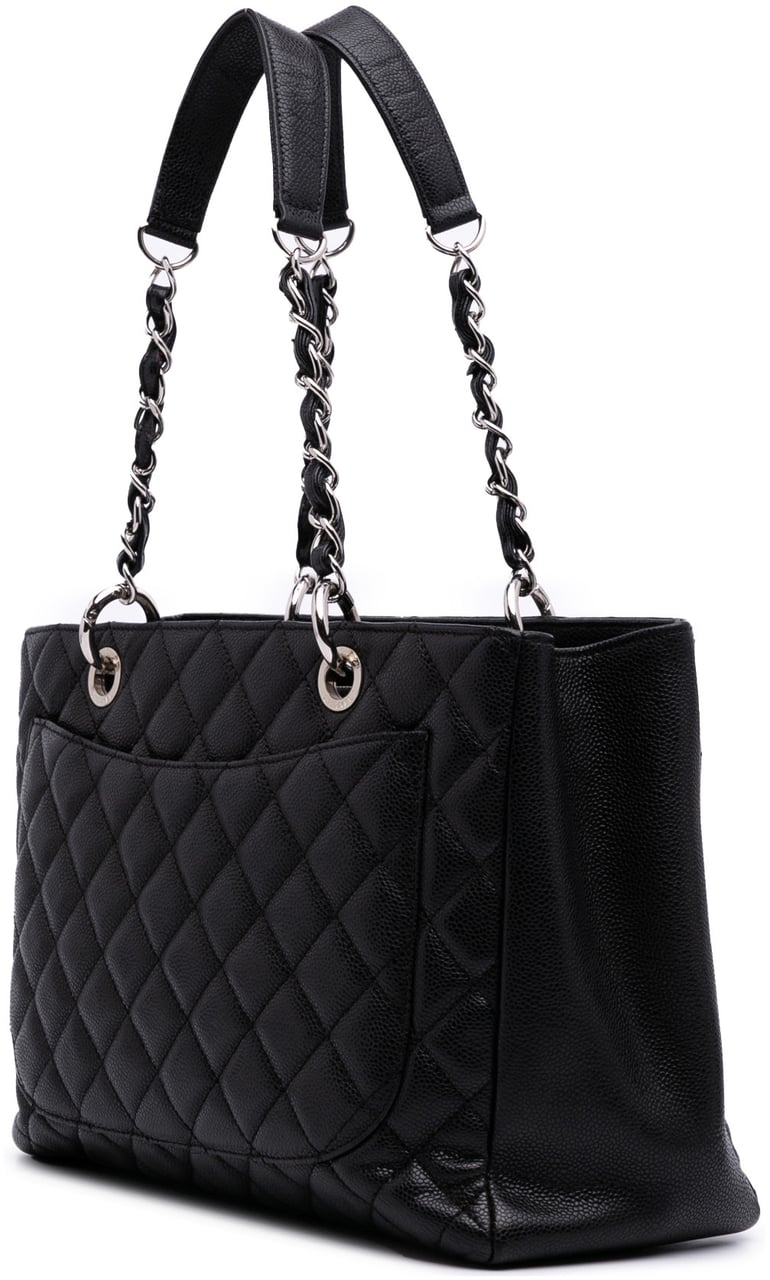 Chanel Caviar Grand Shopping Tote Zwart