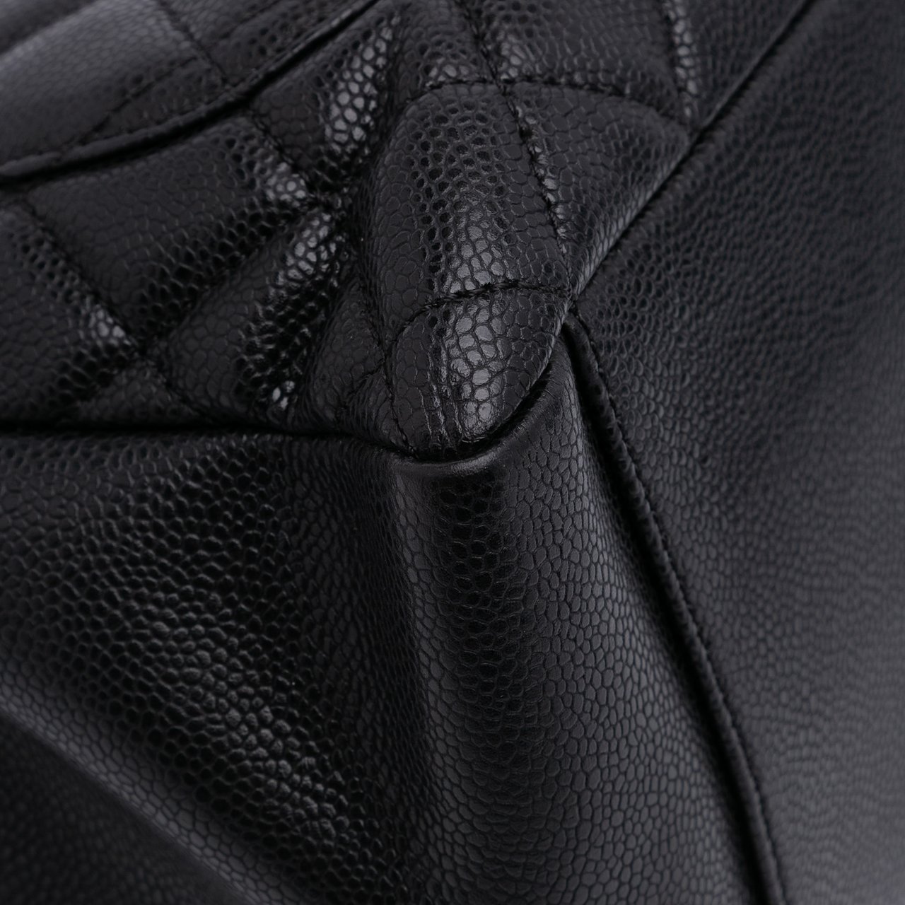 Chanel Caviar Grand Shopping Tote Zwart