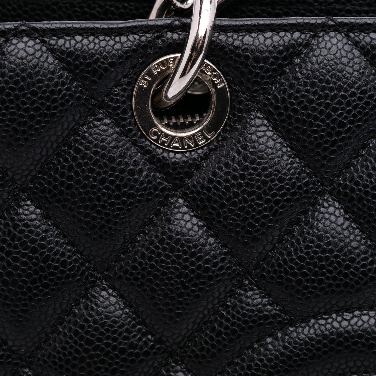 Chanel Caviar Grand Shopping Tote Zwart