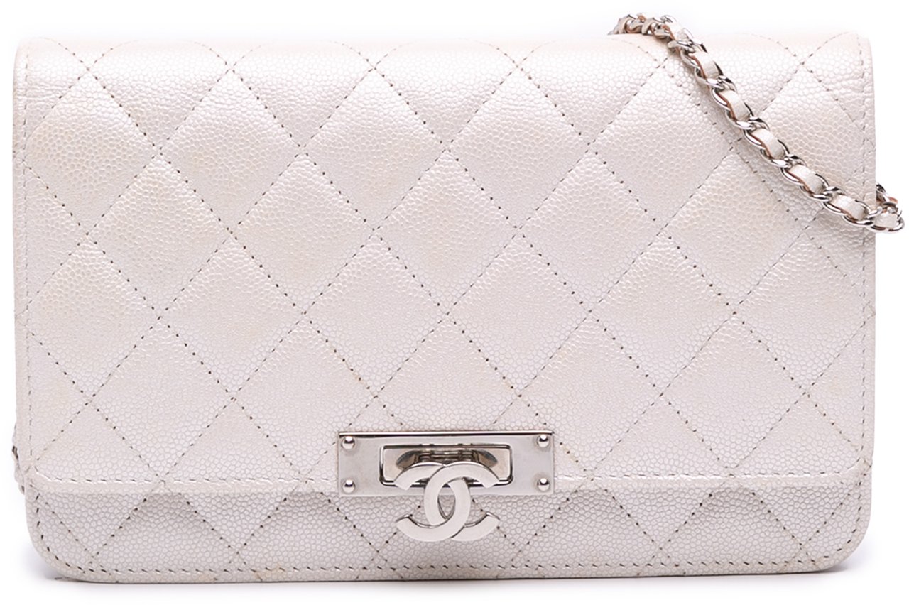 Chanel Quilted Caviar Golden Class Wallet On Chain Wit
