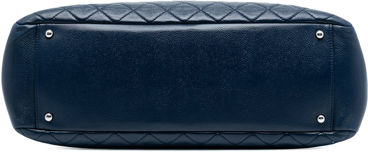 Chanel Caviar Grand Shopping Tote XL Blauw