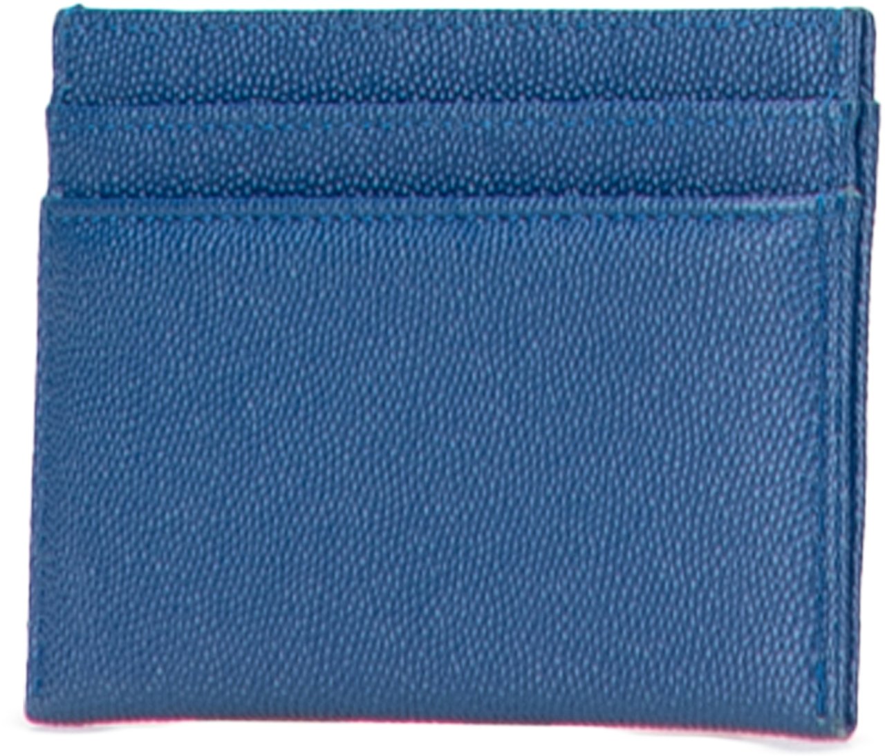 Chanel CC Caviar Card Holder Blauw