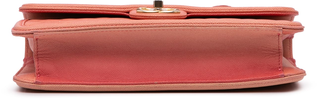 Chanel Medium Quilted Caviar Sunset On The Sea Flap Roze