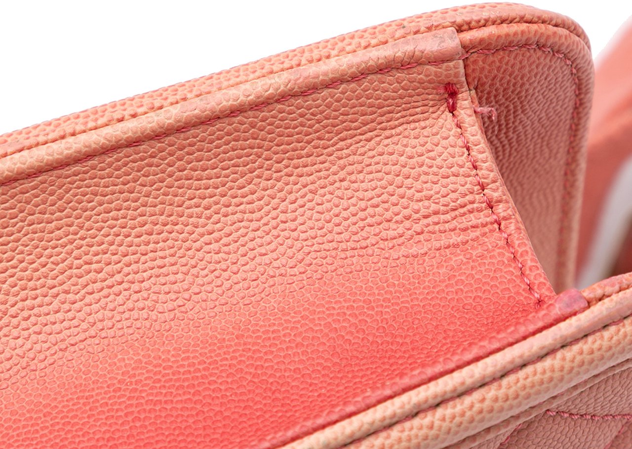 Chanel Medium Quilted Caviar Sunset On The Sea Flap Roze
