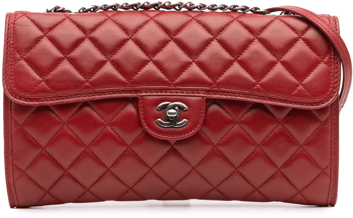 Chanel Medium Quilted Lambskin Citizen Flap Rood
