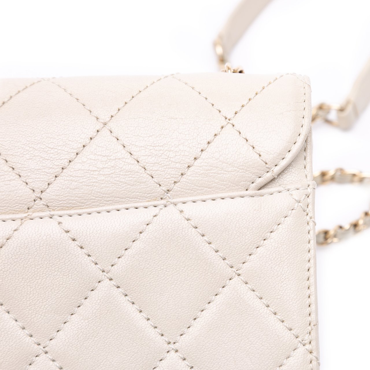 Chanel Mini Lambskin Beauty Lock Flap Wit