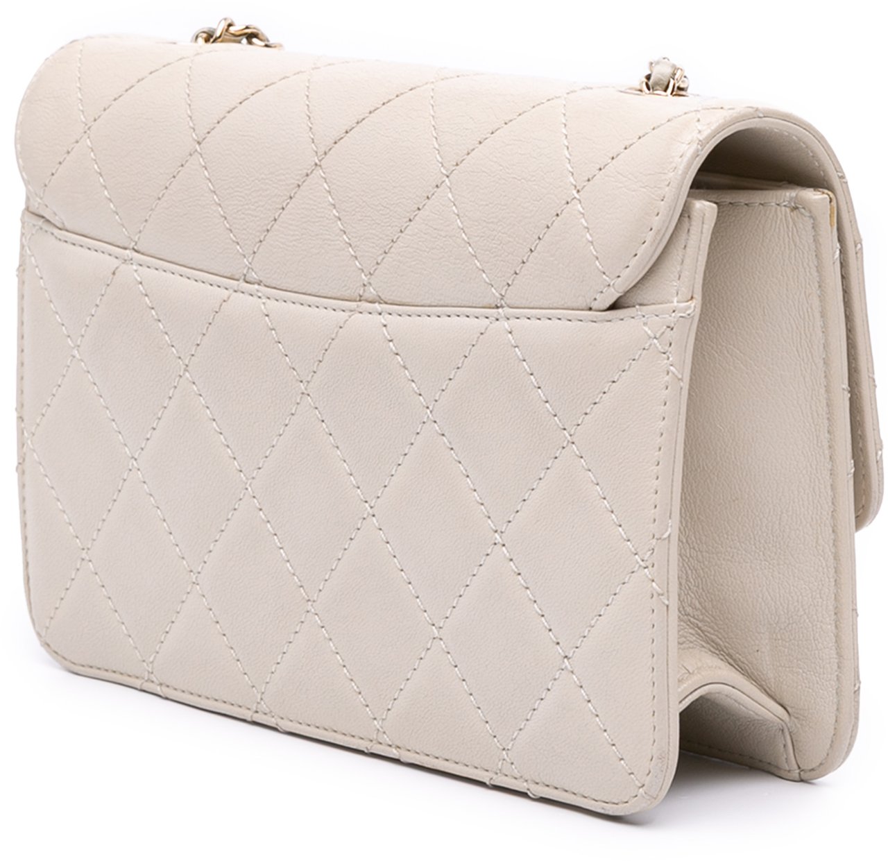 Chanel Mini Lambskin Beauty Lock Flap Wit