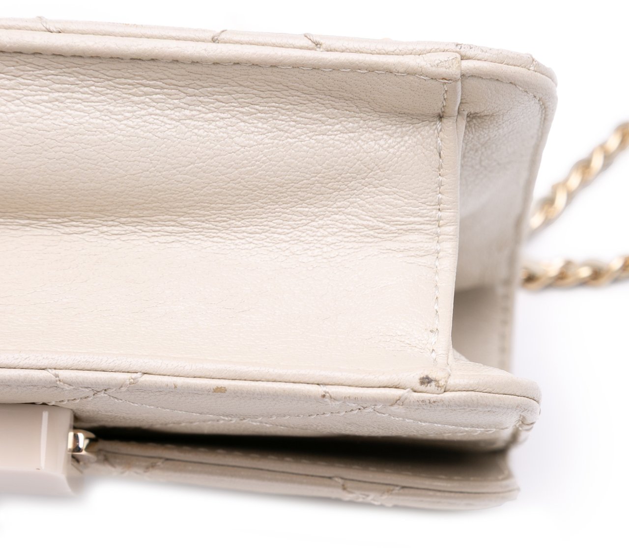 Chanel Mini Lambskin Beauty Lock Flap Wit