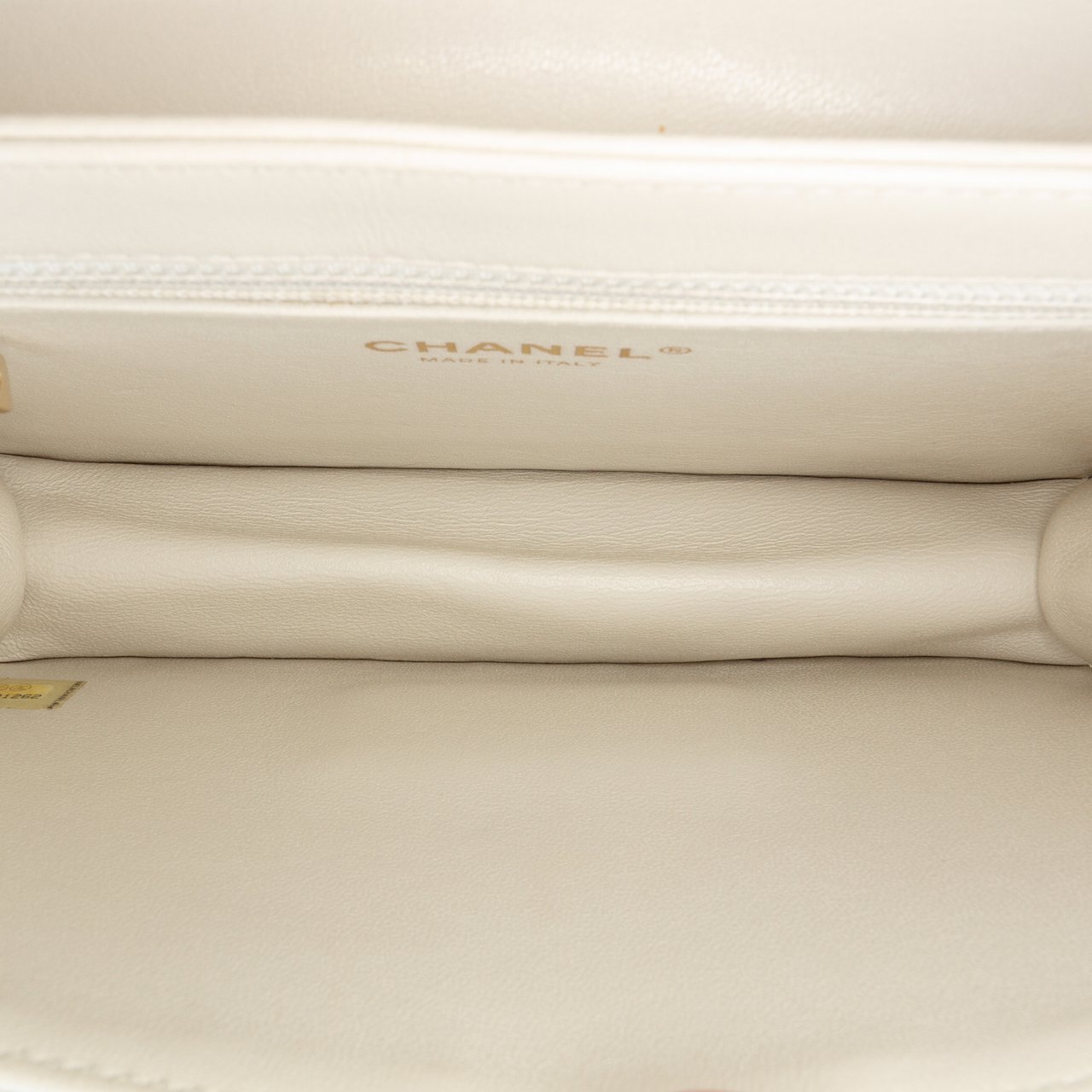 Chanel Mini Lambskin Beauty Lock Flap Wit