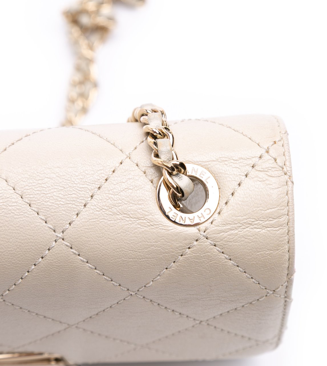 Chanel Mini Lambskin Beauty Lock Flap Wit