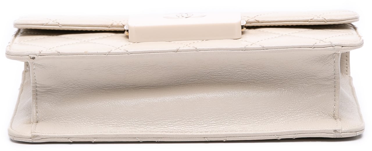 Chanel Mini Lambskin Beauty Lock Flap Wit