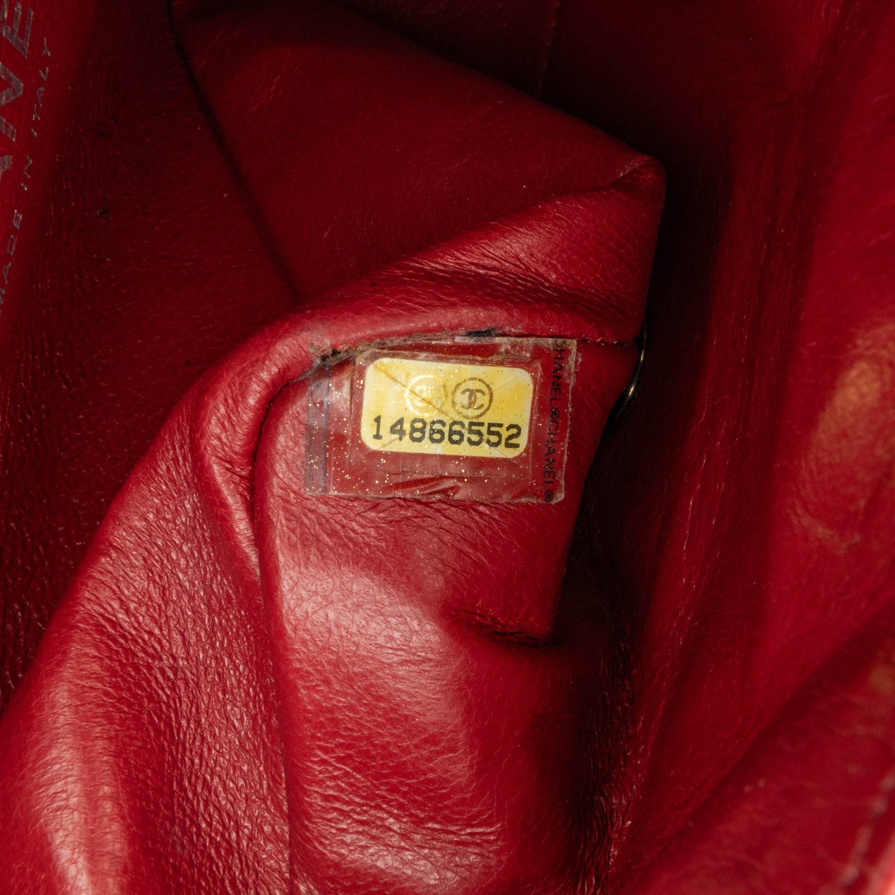 Chanel Mini Square Classic Caviar Single Flap Rood