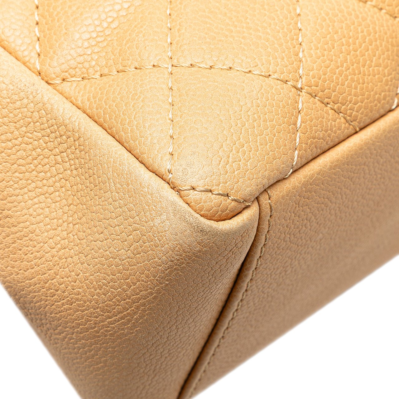 Chanel Caviar Petite Shopping Tote Bruin