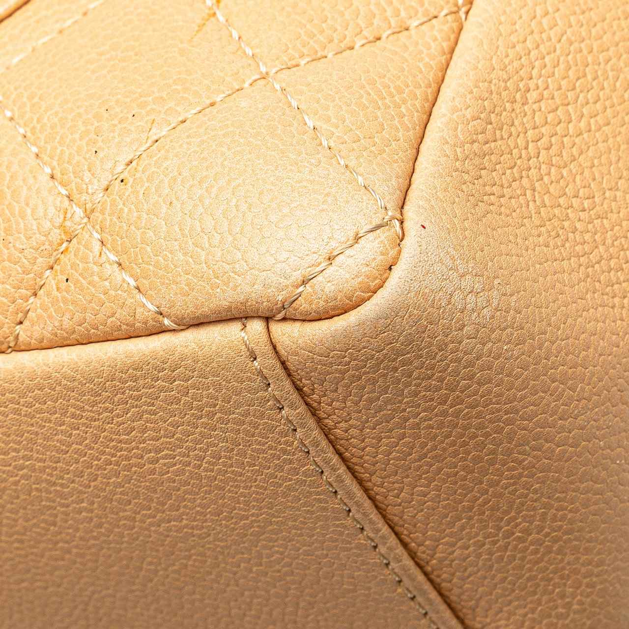 Chanel Caviar Petite Shopping Tote Bruin