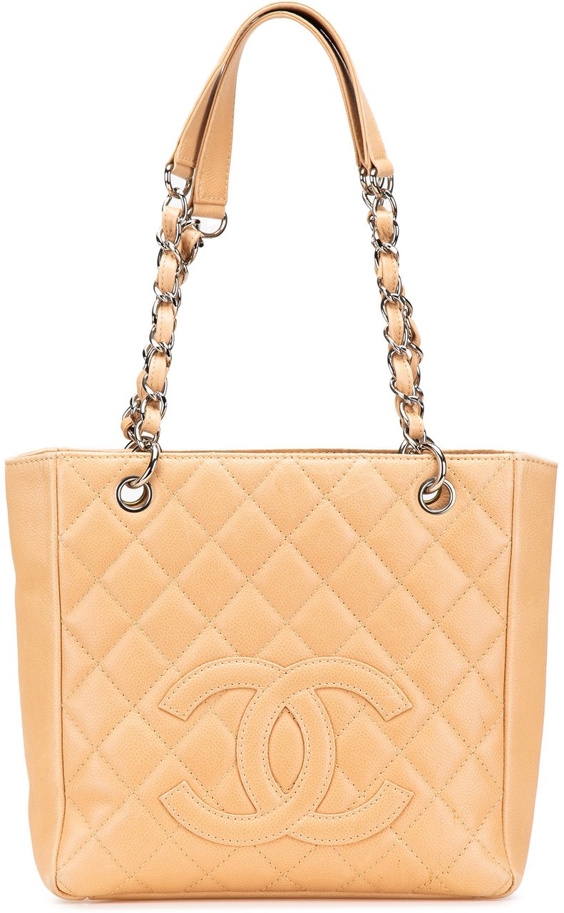 Chanel Caviar Petite Shopping Tote Bruin
